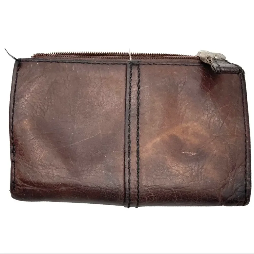 VINTAGE - FOSSIL tri-fold mini wallet card holder